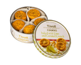 Печенье с лаймом и карамелью Tivoli Cookies Lime & Caramel Crunch, 150 г (5776879019331) - фото