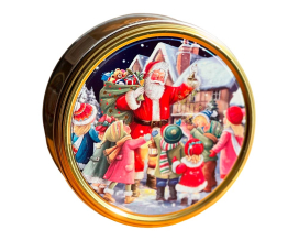 Печенье Jacobsens Bakery Nostalgic Santas Arrival Санта Клаус Ностальгическое, 150 г (5776879016538) - фото