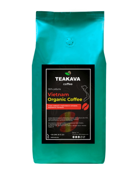 Кофе в зернах Teakava Vietnam Organic Coffee, 1 кг (100% робуста) - фото