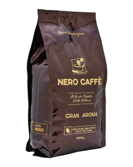 Кава в зернах Nero Caffe GRAN AROMA, 1 кг (70/30) (4820268030016) - фото