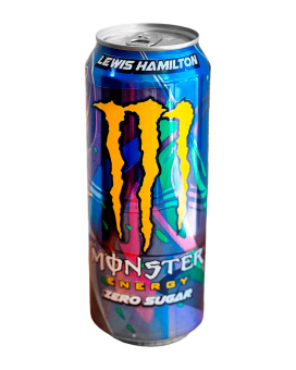 Енергетичний напій MONSTER ENERGY Lewis Hamilton Zero Sugar без цукру, 500 мл (5060896629469) - фото