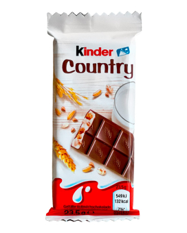 Шоколад Киндер молочный с молочной начинкой и злаками Kinder Country, 23,5 г (40084176) - фото