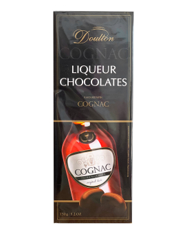 Цукерки шоколадні Doulton Cognac Liqueur Chocolates Коньяк, 150 г (4000281495508) - фото