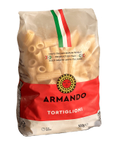 Фото продукту:Макарони ARMANDO TORTIGLIONI Тортільйоні, 500 г (8005709404830)