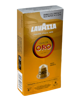 Кофе в капсулах LAVAZZA Qualita ORO Nespresso 100% арабика, 10 шт (8000070053465) - фото