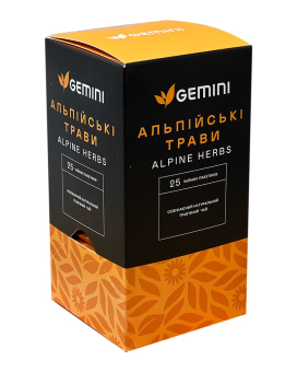 Чай Альпийские травы Gemini Alpine Herbs, 25шт*1,5г (травяной чай в пакетиках) (4823115402660) - фото