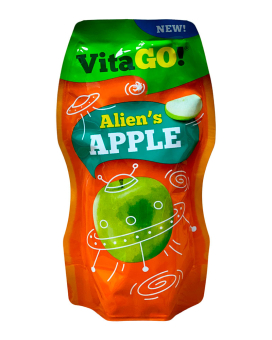 Напій соковмісний Яблучний VitaGO! Alien's Apple, 200 мл (5319990227300) - фото