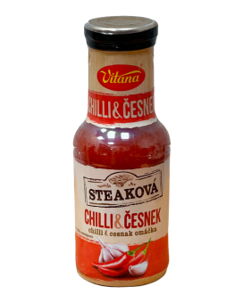 Соус острый с перцем чили и чесноком Vitana Chilli & Cesnek, 250 мл (8593837236237) - фото