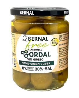 Оливки-гиганты Гордаль без косточки и уксуса Bernal Free Aceitunas Gordal Sin Hueso, 436 г (8428391406522) - фото