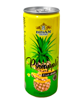 Напій соковмісний негазований Ананас BISAN Pineapple Fruit Drink, 250 мл (4820186123838) - фото