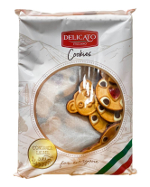 Печиво Ведмедики з кремом, шоколадом та полуничним джемом Delicato Italiano Cookies, 500 г (5900591004805) - фото