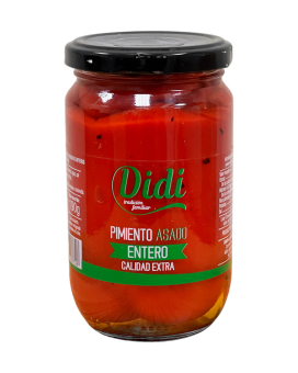 Перець червоний смажений цілий Didi Pimiento Asado Entero Calidad Extra, 290 г (8426963937726) - фото