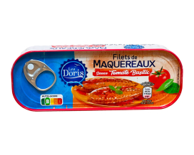 Філе макрелі в томатному соусі з базиліком Les Doris Filets de Maquereaux Sause Tomate Basilic, 169 г (26022284) - фото