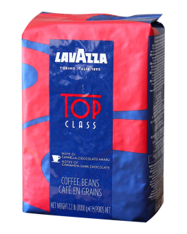 Кофе в зернах Lavazza Top Class, 1 кг (90/10) 8000070020108 - фото