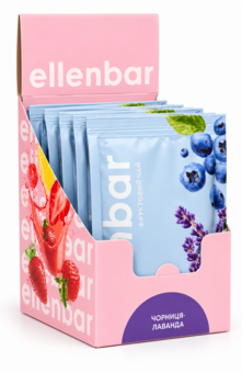 Чай у стіках, бокс 12 шт Ellenbar Чорниця - Лаванда 50 г - фото