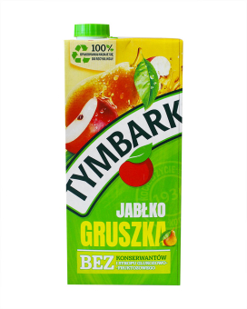 Напиток сокосодержащий Tymbark Яблоко-груша, 1 л (5900334008749) - фото
