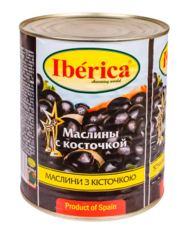 Маслини з кісточкою Iberica, 3000 г 8436024291391 - фото