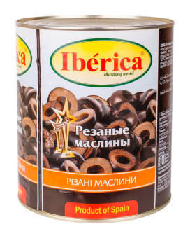 Маслини різані Iberica, 3000 г 8436024290578 - фото