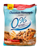 Печенье без сахара Домашнее с шоколадной крошкой Cuetara Chocolate Homestyle 0% Azucares, 200 г (8434165598478) - фото