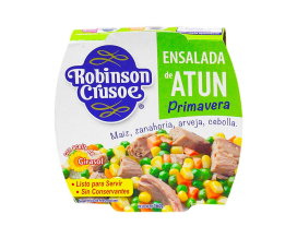 Салат з тунцем консервований Примавера Robinson Crusoe Ensalada de Atun Primavera, 160 г 7804621470289 - фото