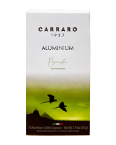 Кава в капсулах Carraro Aluminium Brasile NESPRESSO (моносорт арабіки), 10 шт (8000604003416) - фото