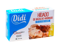 Печень трески копченая Didi Higado De Bacalao Ahumado, 100 г 8426963011211 - фото