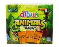 Печенье с изображением животных GULLON DIBUS Animals, 600 г (8410376045611) - фото