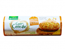 Печенье цельнозерновое с овсяными хлопьями, воздушным рисом и кукурузой GULLON Cuor di Cereale Croccante, 265 г - фото