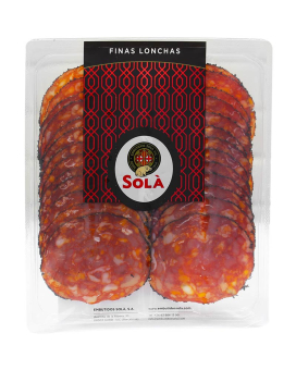 Колбаса сыровяленая Чоризо нарезка Sola Finas Lonchas Chorizo, 150 г - фото