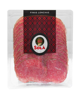 Колбаса сыровяленая Салями в перце нарезка Sola Finas Lonchas Salami, 150 г 8420941820406 - фото