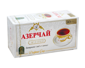 Чай черный с ароматом бергамота Azercay Earl Grey, 2г*50 шт (ароматизированный чай в пакетиках) (4760062100495) - фото