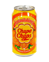 Напій соковмісний безалкогольний газований Sparkling Chupa Chups Orange, 345 мл (8801069402468) - фото