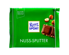 Шоколад молочний з фундуком Ritter Sport Nuss-Splitter, 100 г (4000417222008) - фото