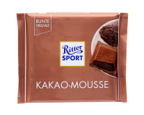 Шоколад молочний з какао-мусом Ritter Sport Kakao-Mousse, 100 г (4000417629418) - фото