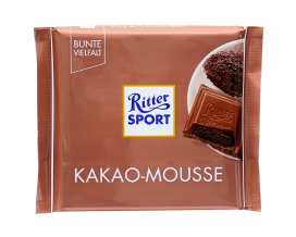 Шоколад молочный с какао-муссом Ritter Sport Kakao-Mousse, 100 г (4000417629418) - фото