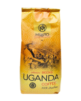 Кава в зернах Milaro Uganda, 1 кг (100% арабіка) (8437011626301) - фото