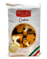 Печенье Коровки с кремом и шоколадом Delicato Italiano Cookies, 200 г (5900591003501) - фото