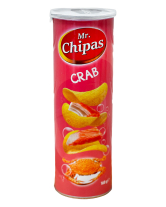 Чіпси зі смаком краба Mr. Chipas Crab, 160 г (6917554960404) - фото