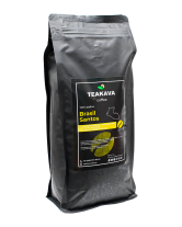 Кава в зернах Teakava Brasil Santos, 1 кг (моносорт арабіки) - фото
