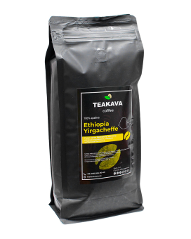 Кофе в зернах Teakava Ethiopia Yirgacheffe, 1 кг (моносорт арабики) - фото