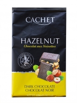 Шоколад Cachet чорний з лісовими горіхами 54%, 300 г - фото