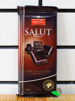 Шоколад чорний Mauxion Salut Dark Chocolate 50%, 100 г - фото