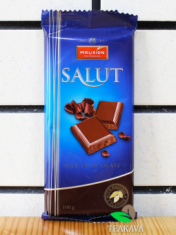 Шоколад молочный Mauxion Salut Milk Chocolate 28%, 100 г - фото