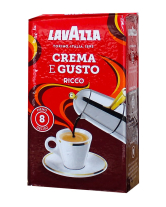 Кофе молотый Lavazza Crema e Gusto Ricco, 250 г (80/20) - фото