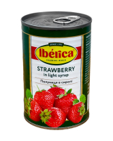 Клубника консервированная в сиропе Iberica Strawberry in Light Syrup, 410 г (8436024299915) - фото