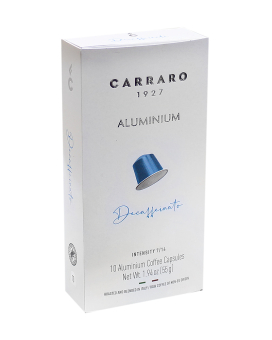 Кофе в капсулах Carraro Aluminium Decaffeinato NESPRESSO без кофеина, 10 шт. 8000604002693 - фото