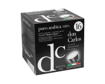 Кава в капсулах Carraro Don Carlos Puro Arabica 100% DOLCE GUSTO, 16 шт (100% арабіка) (8000604900920) - фото