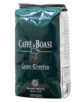 Кофе в зернах Caffe Boasi Gran Crema, 1 кг (60/40) 8003370051100 - фото