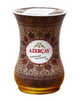 Подарочный чай черный с чабрецом Azercay Армуду Ковер, 100 г (ж/б) (4760062103533) - фото