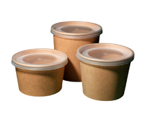 Кришка пластикова для супника 600, 750 мл А, 450 шт (Набір № 9) - фото